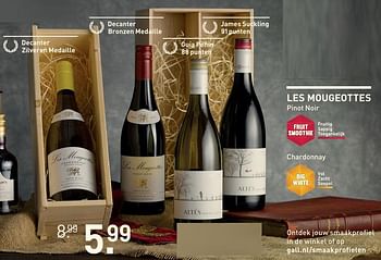 Aanbiedingen Les mougeottes pinot noir - Witte wijnen - Geldig van 20/11/2017 tot 04/12/2017 bij Gall & Gall