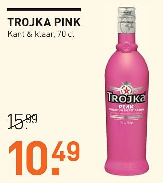 Aanbiedingen Trojka pink kant + klaar - Trojka - Geldig van 20/11/2017 tot 04/12/2017 bij Gall & Gall