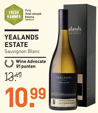 Aanbiedingen Yealands estate sauvignon blanc - Witte wijnen - Geldig van 20/11/2017 tot 04/12/2017 bij Gall & Gall