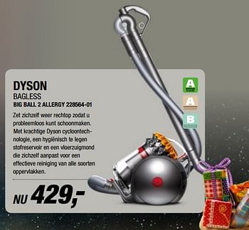 Aanbiedingen Dyson bagless big ball 2 allergy 228564-01 - Dyson - Geldig van 21/11/2017 tot 19/12/2017 bij Electro World