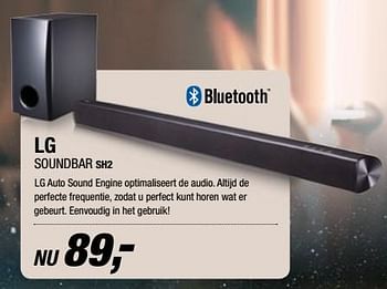 Aanbiedingen Lg soundbar sh2 - LG - Geldig van 21/11/2017 tot 19/12/2017 bij Electro World