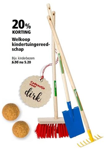 Aanbiedingen Welkoop kindertuingereedschap - Huismerk - Welkoop - Geldig van 22/11/2017 tot 03/12/2017 bij Welkoop