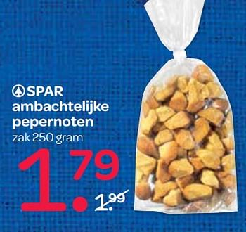 Aanbiedingen Spar ambachtelijke pepernoten - Spar - Geldig van 23/11/2017 tot 29/11/2017 bij Spar