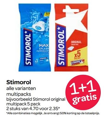 Aanbiedingen Stimorol original - Stimorol - Geldig van 23/11/2017 tot 29/11/2017 bij Spar