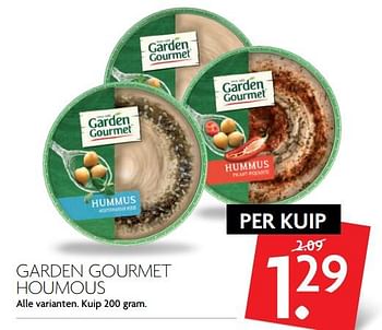 Aanbiedingen Garden gourmet houmous - Garden Gourmet - Geldig van 26/11/2017 tot 02/12/2017 bij Deka Markt