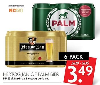 Aanbiedingen Hertog jan of palm bier - Huismerk - Deka Markt - Geldig van 26/11/2017 tot 02/12/2017 bij Deka Markt