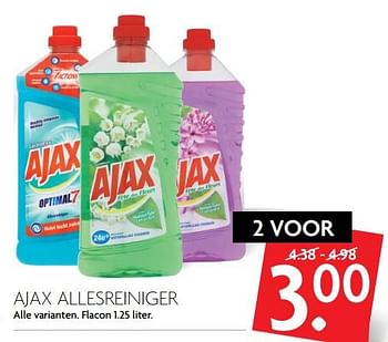 Aanbiedingen Ajax allesreiniger - Ajax - Geldig van 26/11/2017 tot 02/12/2017 bij Deka Markt