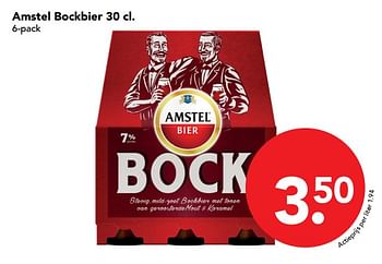 Aanbiedingen Amstel bockbier 30 cl - Amstel - Geldig van 26/11/2017 tot 02/12/2017 bij Deen Supermarkten