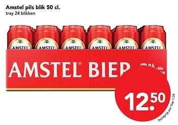 Aanbiedingen Amstel pils blik 50 cl - Amstel - Geldig van 26/11/2017 tot 02/12/2017 bij Deen Supermarkten