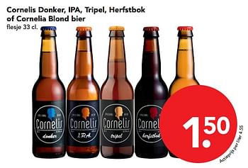 Aanbiedingen Cornelis donker, ipa, tripel, herfstbok of cornelia blond bier - Jopen - Geldig van 26/11/2017 tot 02/12/2017 bij Deen Supermarkten