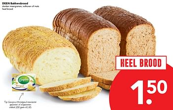 Aanbiedingen Deen bakkersbrood donker meergranen, volkoren of maïs heel brood - Huismerk deen supermarkt - Geldig van 26/11/2017 tot 02/12/2017 bij Deen Supermarkten