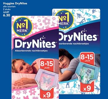 Aanbiedingen Huggies drynites alle soorten - Huggies - Geldig van 26/11/2017 tot 02/12/2017 bij Deen Supermarkten