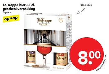 Aanbiedingen La trappe bier 33 cl. geschenkverpakking - La trappe - Geldig van 26/11/2017 tot 02/12/2017 bij Deen Supermarkten