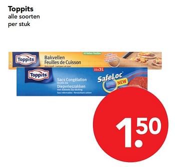 Aanbiedingen Toppits alle soorten - Toppits - Geldig van 26/11/2017 tot 02/12/2017 bij Deen Supermarkten