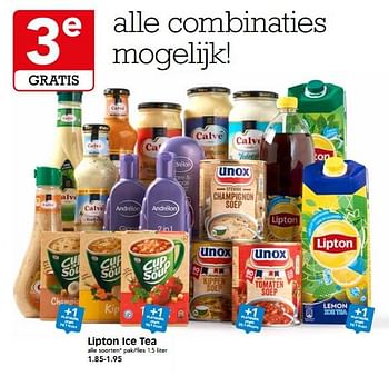 Aanbiedingen Lipton ice tea - Lipton - Geldig van 26/11/2017 tot 02/12/2017 bij Em-té