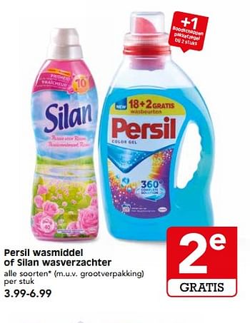 Aanbiedingen Persil wasmiddel of silan wasverzachter - Huismerk - Em-té - Geldig van 26/11/2017 tot 02/12/2017 bij Em-té