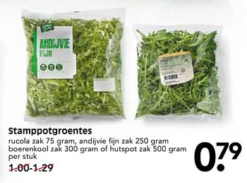 Aanbiedingen Stamppotgroentes rucola andijvie fijn boerenkool of hutspot - Huismerk - Em-té - Geldig van 26/11/2017 tot 02/12/2017 bij Em-té