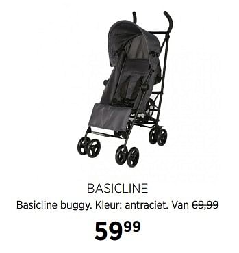 Aanbiedingen Basicline basicline buggy - Basicline - Geldig van 23/11/2017 tot 18/12/2017 bij Babypark