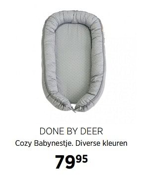 Aanbiedingen Done by deer cozy babynestje - Done by Deer - Geldig van 23/11/2017 tot 18/12/2017 bij Babypark