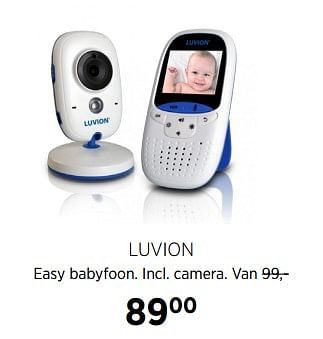 Aanbiedingen Luvion easy babyfoon - Luvion - Geldig van 23/11/2017 tot 18/12/2017 bij Babypark