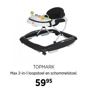 Aanbiedingen Topmark max 2-in-1 loopstoel en schommelstoel - Topmark - Geldig van 23/11/2017 tot 18/12/2017 bij Babypark