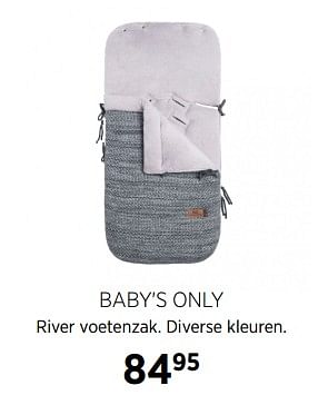 Aanbiedingen Baby`s only river voetenzak - Baby's Only - Geldig van 23/11/2017 tot 18/12/2017 bij Babypark