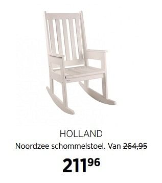 Aanbiedingen Holland noordzee schommelstoel - Huismerk - Babypark - Geldig van 23/11/2017 tot 18/12/2017 bij Babypark