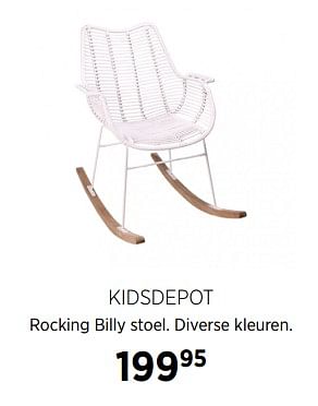 Aanbiedingen Kidsdepot rocking billy stoel - KidsDepot  - Geldig van 23/11/2017 tot 18/12/2017 bij Babypark