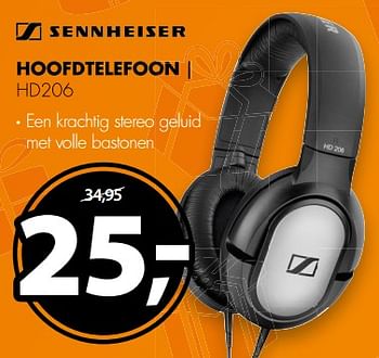 Aanbiedingen Sennheiser hoofd telefoon hd206 - Sennheiser  - Geldig van 26/11/2017 tot 03/12/2017 bij Expert