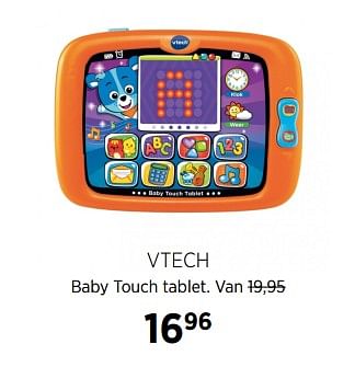 Aanbiedingen Vtech baby touch tablet - Vtech - Geldig van 23/11/2017 tot 18/12/2017 bij Babypark