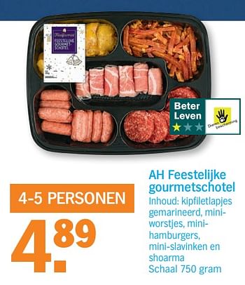 Aanbiedingen Ah feestelijke gourmetschotel - Huismerk - Albert Heijn - Geldig van 27/11/2017 tot 03/12/2017 bij Albert Heijn
