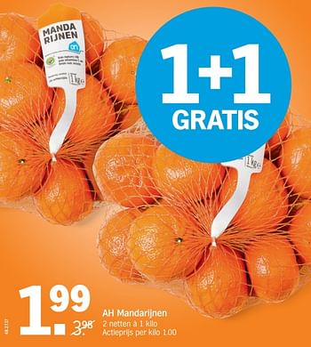 Aanbiedingen Ah mandarijnen - Huismerk - Albert Heijn - Geldig van 27/11/2017 tot 03/12/2017 bij Albert Heijn
