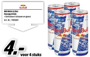 Aanbiedingen Red bull energy drink - Red Bull - Geldig van 27/11/2017 tot 03/12/2017 bij Media Markt
