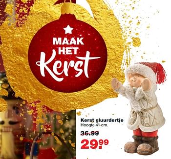 Aanbiedingen Kerst gluurdertje - Huismerk - Praxis - Geldig van 27/11/2017 tot 03/12/2017 bij Praxis