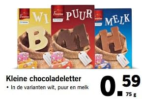 Aanbiedingen Kleine chocoladeletter - Favorina - Geldig van 27/11/2017 tot 03/12/2017 bij Lidl