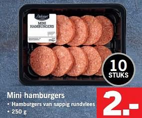 Aanbiedingen Mini hamburgers - Delicieux - Geldig van 27/11/2017 tot 03/12/2017 bij Lidl