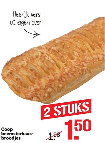 Aanbiedingen Coop beemsterkaas- broodjes - Huismerk - Coop - Geldig van 27/11/2017 tot 03/12/2017 bij Coop