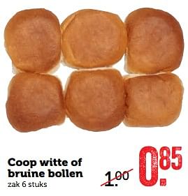 Aanbiedingen Coop witte of bruine bollen - Huismerk - Coop - Geldig van 27/11/2017 tot 03/12/2017 bij Coop