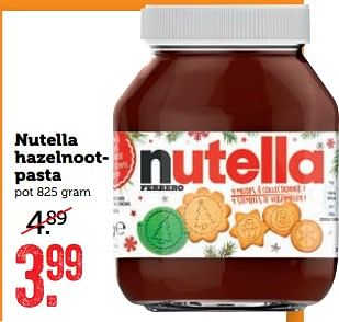 Aanbiedingen Nutella hazelnootpasta - Nutella - Geldig van 27/11/2017 tot 03/12/2017 bij Coop