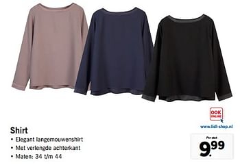 Aanbiedingen Shirt - Huismerk - Lidl - Geldig van 27/11/2017 tot 03/12/2017 bij Lidl