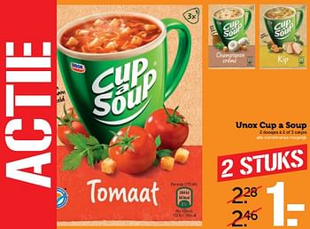 Aanbiedingen Unox cup a soup - Unox - Geldig van 27/11/2017 tot 03/12/2017 bij Coop