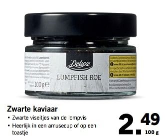 Aanbiedingen Zwarte kaviaar - Deluxe - Geldig van 27/11/2017 tot 03/12/2017 bij Lidl