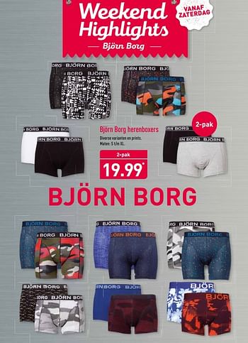 Aanbiedingen Björn borg herenboxers - Bjorn Borg - Geldig van 27/11/2017 tot 03/12/2017 bij Aldi