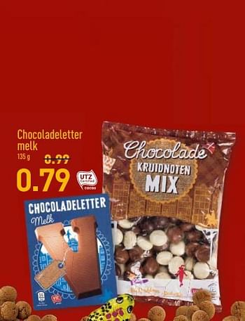 Aanbiedingen Chocoladeletter melk - Huismerk - Aldi - Geldig van 27/11/2017 tot 03/12/2017 bij Aldi