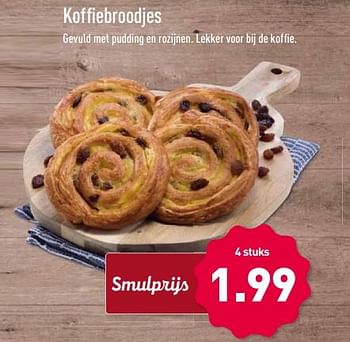 Aanbiedingen Koffiebroodjes - Huismerk - Aldi - Geldig van 27/11/2017 tot 03/12/2017 bij Aldi