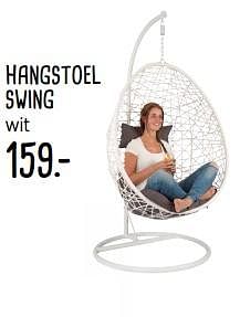 Aanbiedingen Hangstoel swing wit - Huismerk - Xenos - Geldig van 26/11/2017 tot 24/12/2017 bij Xenos