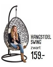Aanbiedingen Hangstoel swing zwart - Huismerk - Xenos - Geldig van 26/11/2017 tot 24/12/2017 bij Xenos