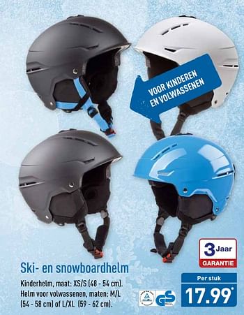 Aanbiedingen Ski- en snowboardhelm - Huismerk - Aldi - Geldig van 27/11/2017 tot 03/12/2017 bij Aldi