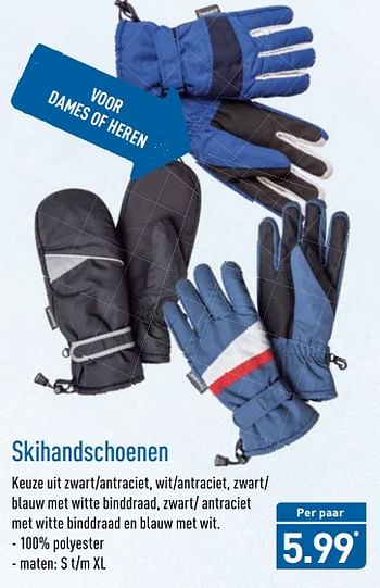 Aanbiedingen Skihandschoenen - Huismerk - Aldi - Geldig van 27/11/2017 tot 03/12/2017 bij Aldi