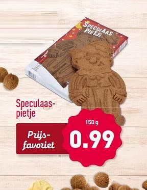 Aanbiedingen Speculaaspietje - Huismerk - Aldi - Geldig van 27/11/2017 tot 03/12/2017 bij Aldi